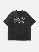 Washed Alphabet Print Tee
