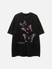 Washed Butterfly Graphic Tee