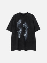 Washed Character Print Tee