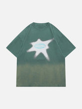 Washed Graphic Gradient Tee