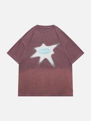 Washed Graphic Gradient Tee