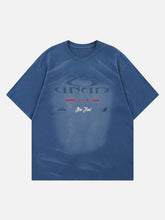 Washed Letters Graphic T-Shirt