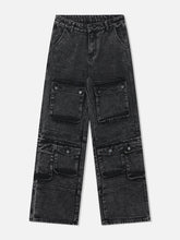 Washed Multi Pocket Jeans
