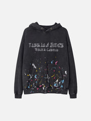 Washed Paint Splash Hoodie