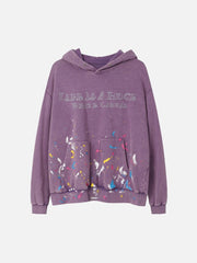 Washed Paint Splash Hoodie
