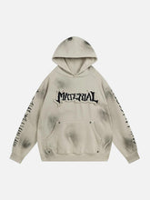 Wasteland Washed Patched Embroidered Hoodie