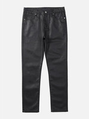 Waxed Slim Pants