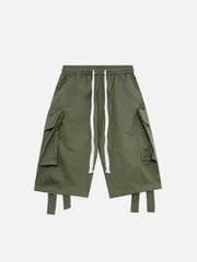 Woven Ribbon Big Pocket Short