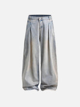 Wrinkle Washed Loose Jeans