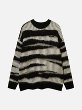 Zebra Print Mohair Sweater