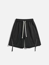 ZIP UP Drawstring Shorts