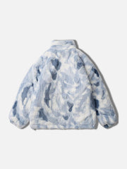 Tie-Dye Heart Sherpa Coat
