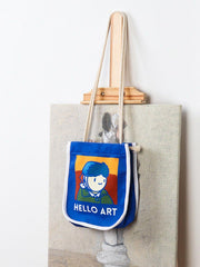 Van Gogh Cartoon Printed Crossbody Bag