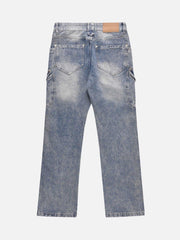 Versatile Multi-Pocket Straight-Leg Jeans