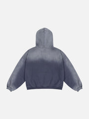 Vintage Distressed Gradient Sweatshirt