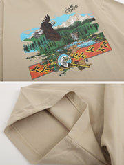 Vintage Eagle Print Tee