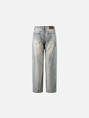 Vintage Floral Towel Embroidered Jeans