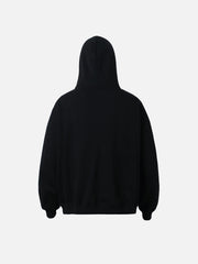 Vintage Heart Print Hoodie