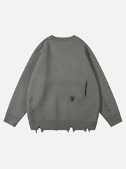 Vintage High Street Ripped Butterfly Sweater