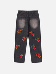 Vintage Star Embroidered Jeans