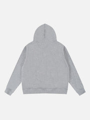 Vintage Street Minimalistic Letter Leisure Hoodie