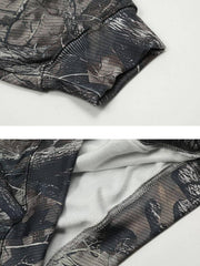 Vintage Tree Camouflage Full Print Hoodie