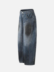 Washed Barrel Loose Jeans