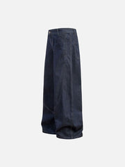 Washed Curved Jeans