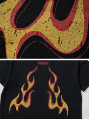 Washed Flame Print Tee