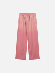 Washed Gradient Drawstring Sweatpants