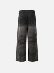 Washed Graphic Jeans