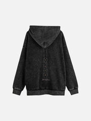 Washed Streetwear Aged Look Hoodie