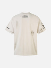 Wasteland Style Heavy Dirty Dyed Print T-Shirt