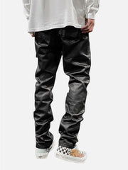 Waxed Slim Pants
