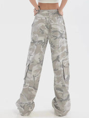 Wide-Leg Straight-Leg Cargo Pants