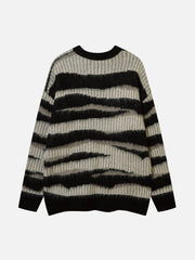 Zebra Print Mohair Sweater