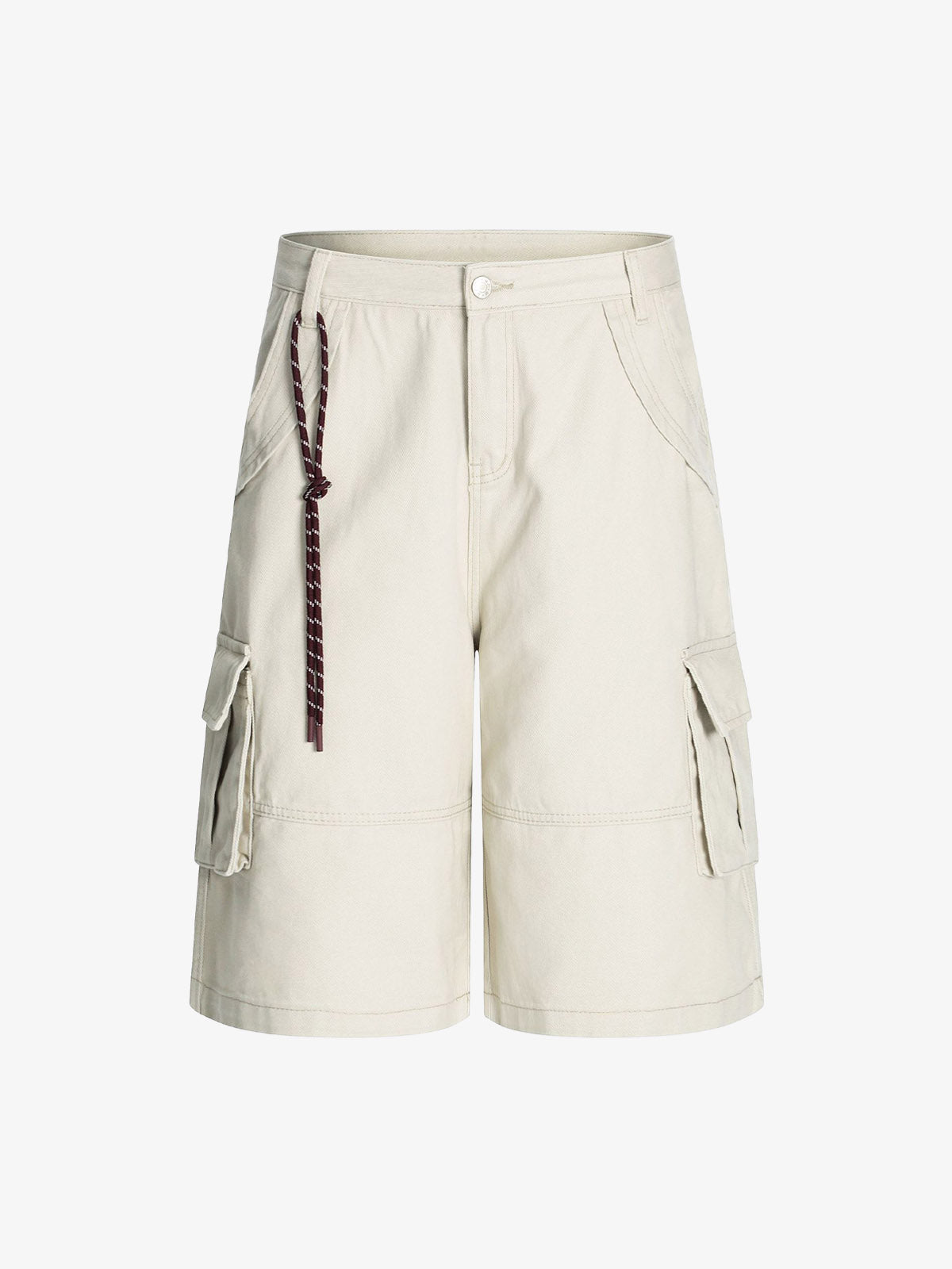 Adjustable Drawstring Cargo Jort