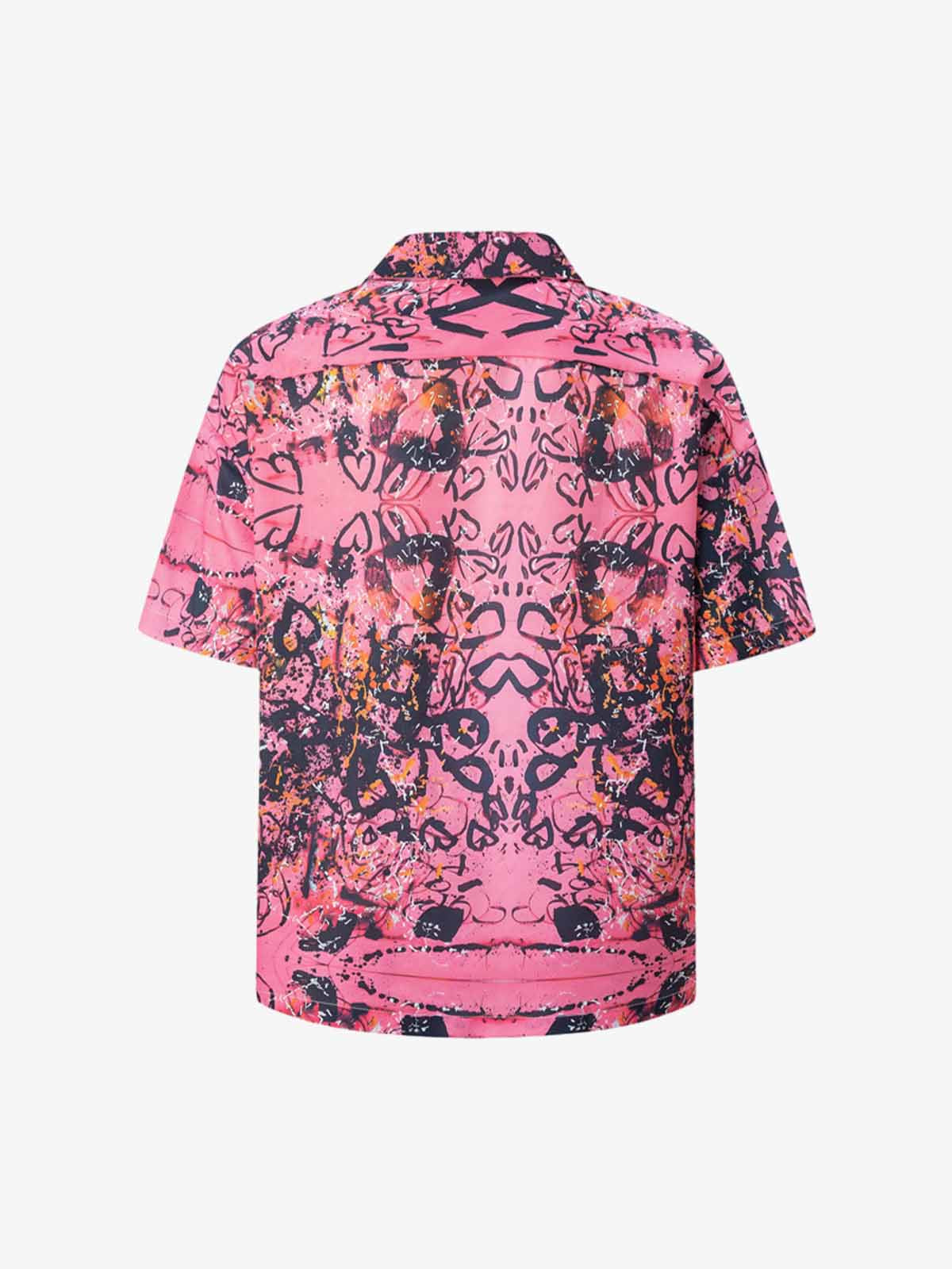 Graffiti Print Short-Sleeved Shirt