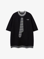 High Street Tie Embroidered Design T-Shirt