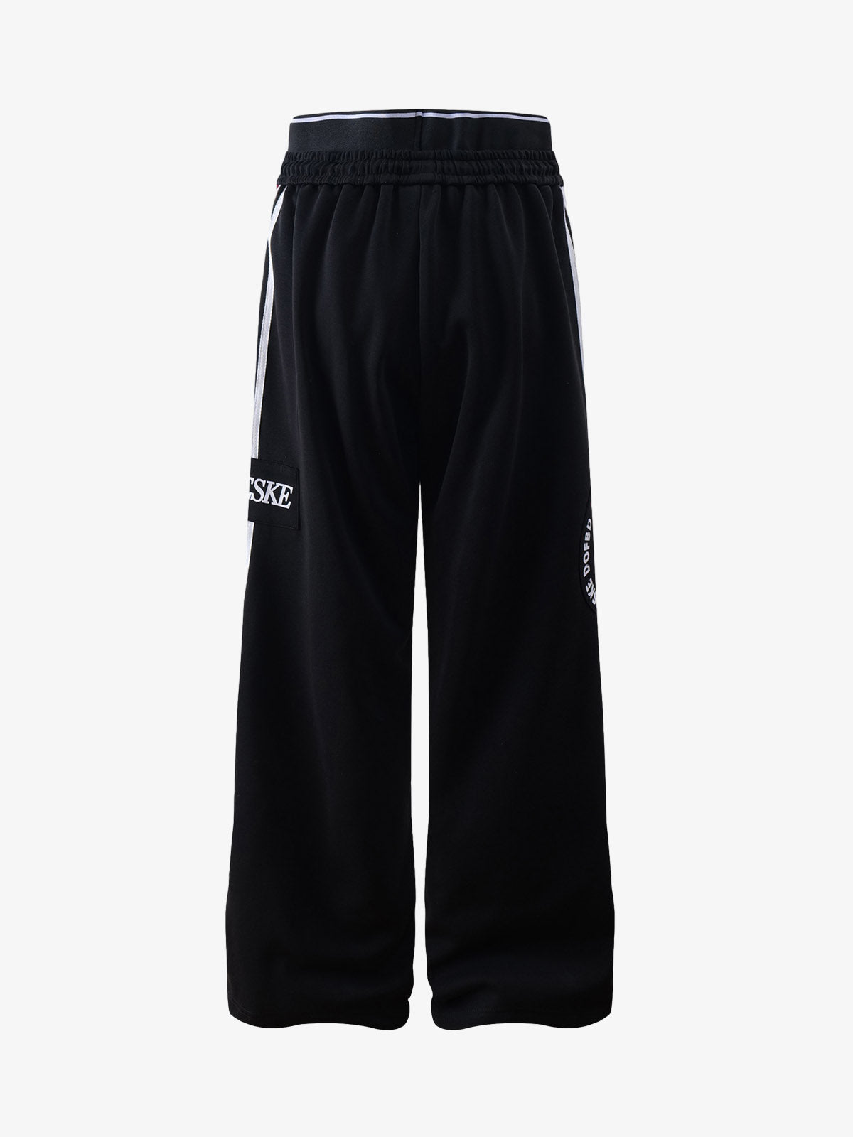 Retro Striped Double Waist Pants
