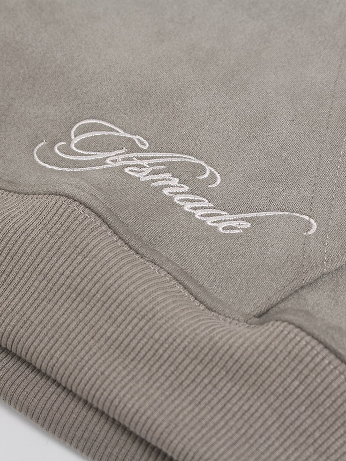 Suede Double-Ended Zippered Cropped Hooded Jacket