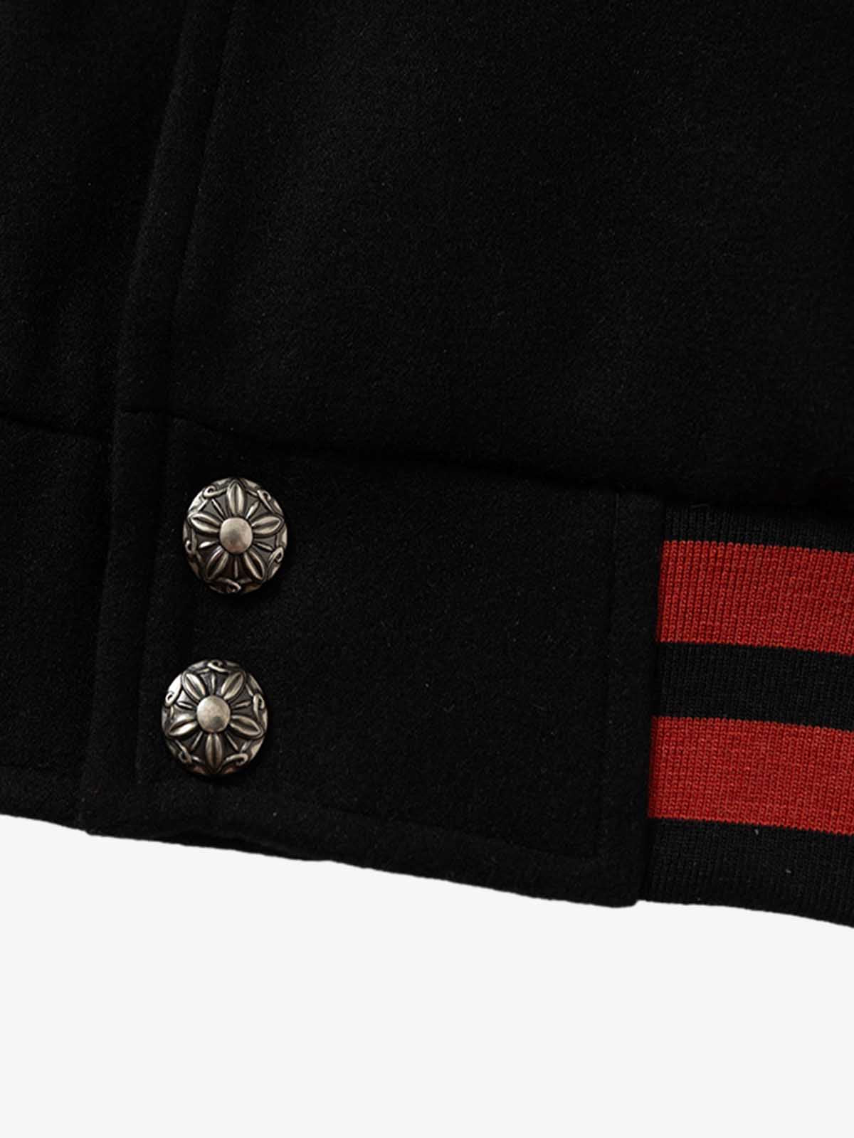 Retro Heavy Design Flight Baseball Jacket