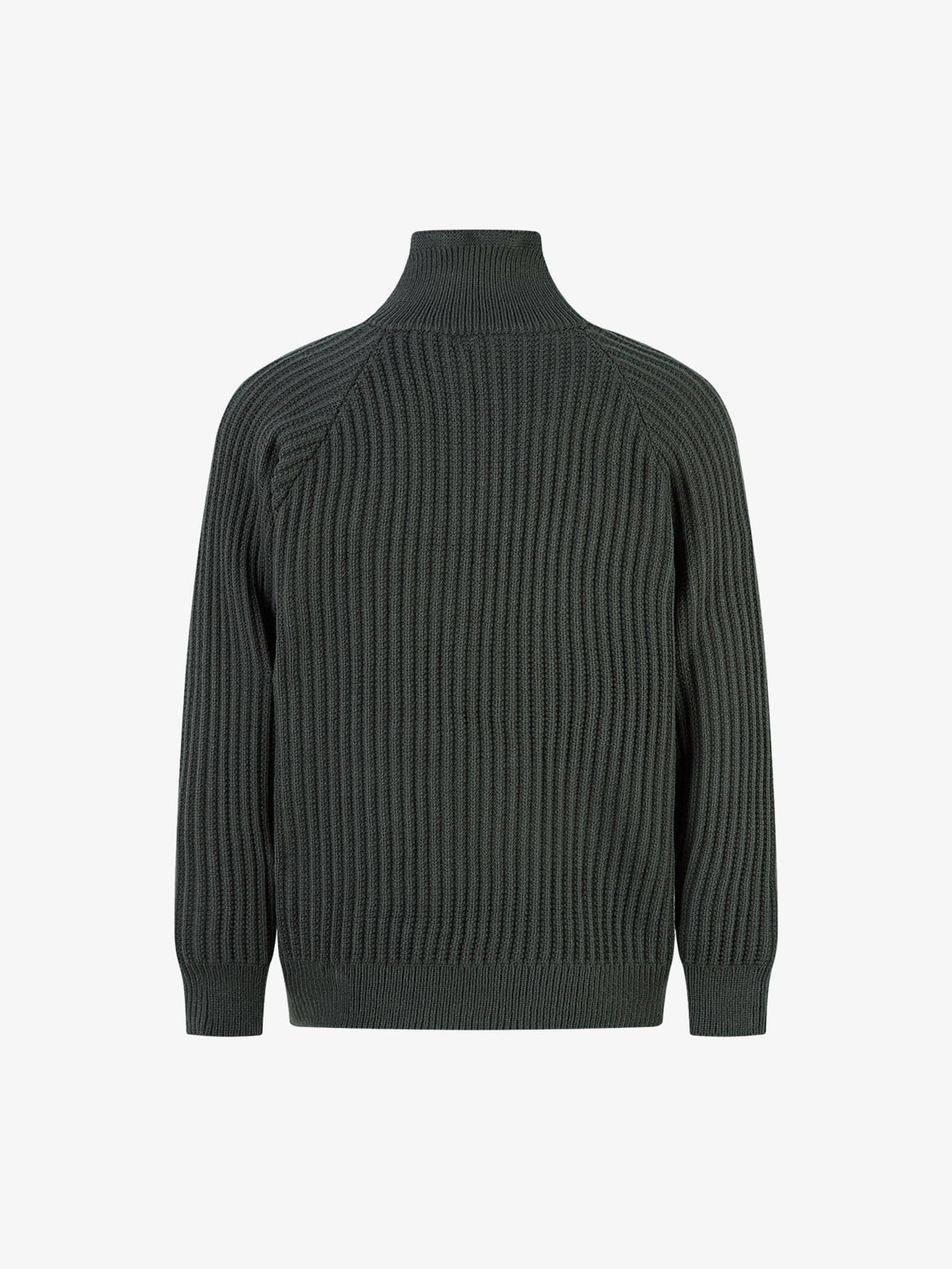 Vintage Faux Two-Piece Layered Collar Turtleneck Sweater