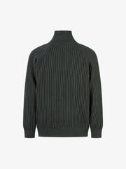 Vintage Faux Two-Piece Layered Collar Turtleneck Sweater