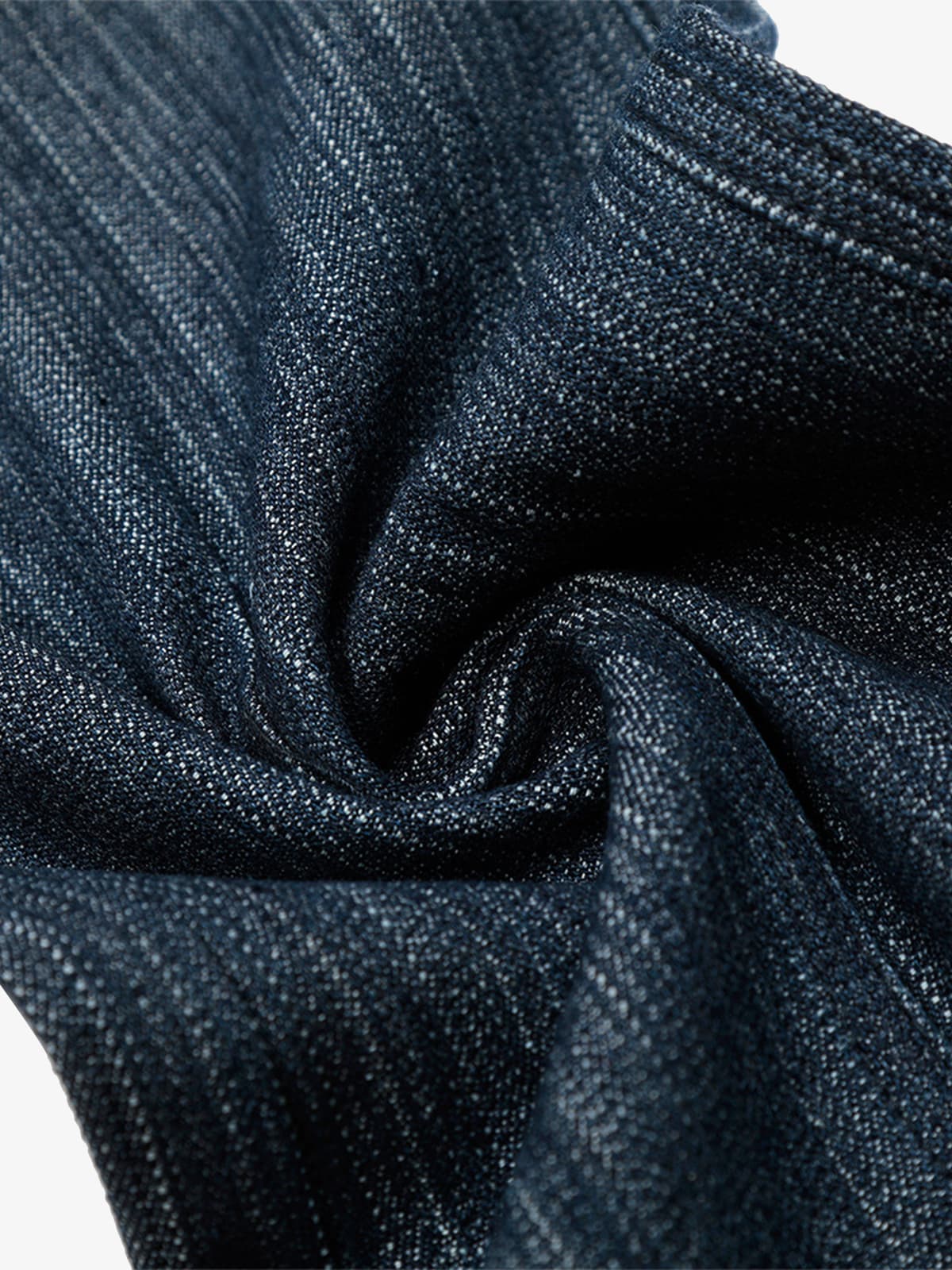 Vintage Denim Striped Texture Flare Jeans