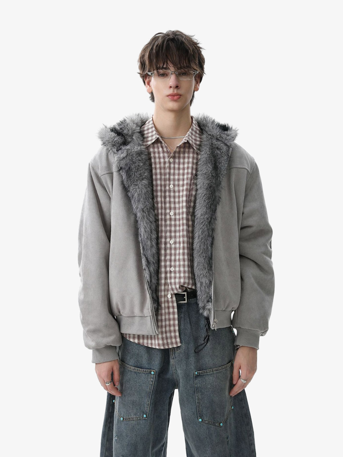 Street Fur Reversible Hooded Jacket