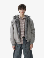 Street Fur Reversible Hooded Jacket