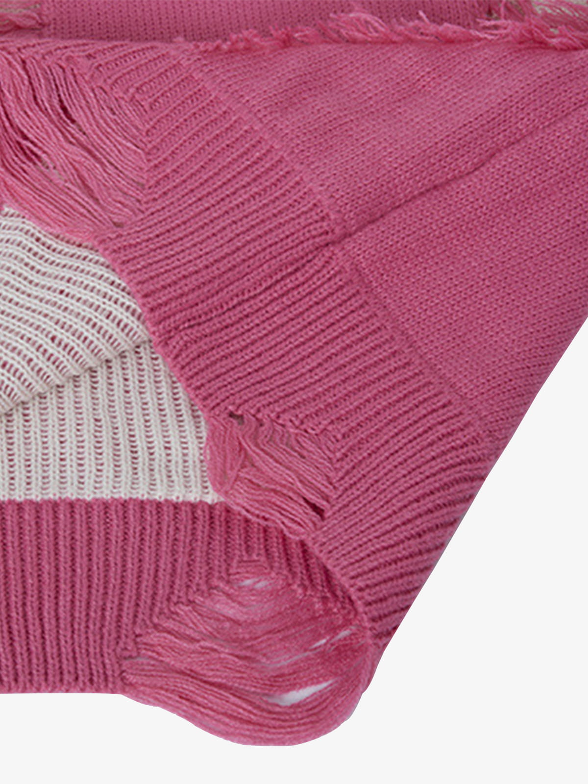 Vintage Street Distressed Ripped Knit Sweater