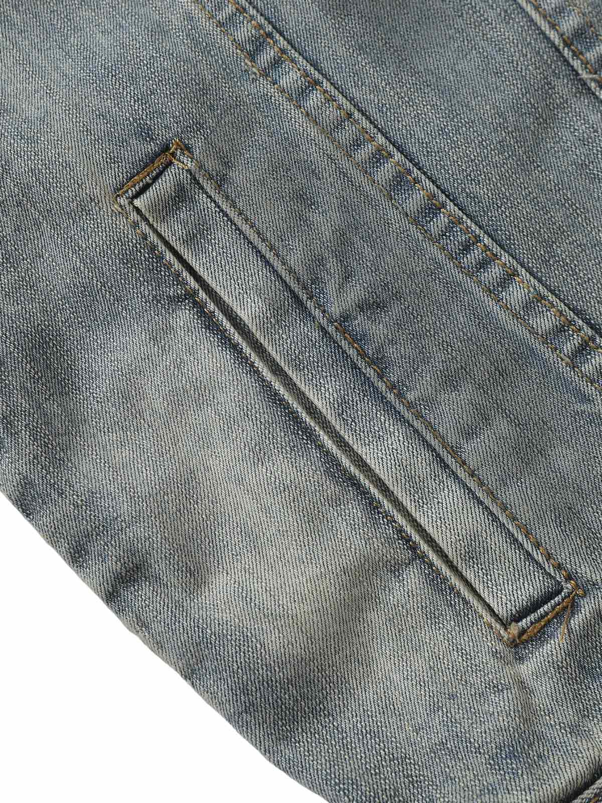 Retro Washed Totem Denim Jacket
