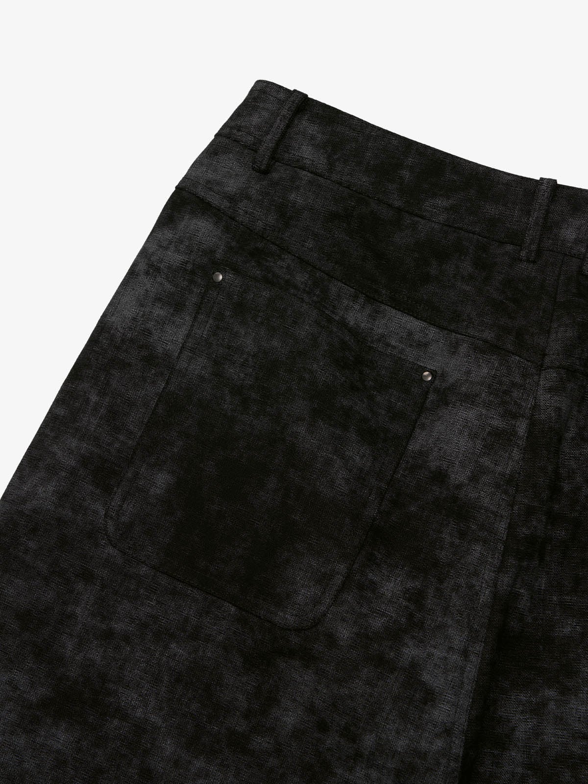 Roman Column Pattern Embroidered Jeans